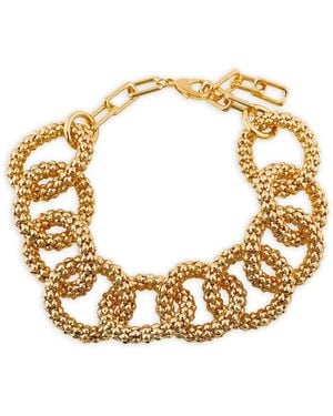 Aqua Girl Textured-Link Collar Necklace - Metallic