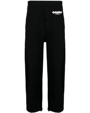 OAMC Logo-Patch Track Trousers - Black