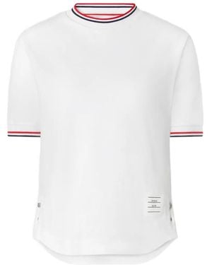 Thom Browne T-Shirt Rwb Tipping - White