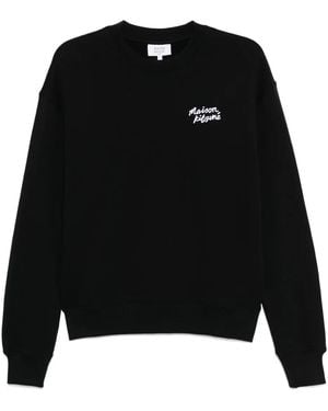 Maison Kitsuné Handwriting Comfort スウェットシャツ - ブラック