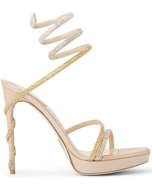 Rene Caovilla Sandales Margot 120 Mm - Métallisé