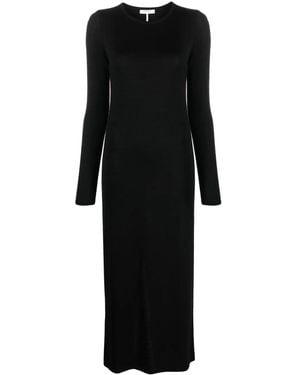Rag & Bone Crew-Neck Fine-Knit Maxi Dress - Black