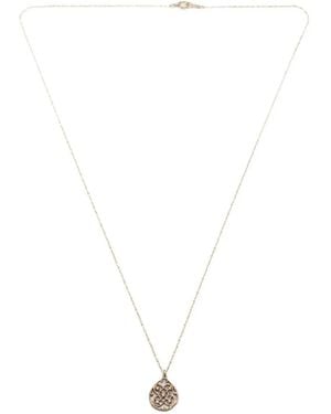 Noghi 14K Diamond Drop R Diamond Necklace - White