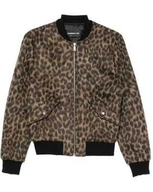 Barbara Bui Leopard-Print Bomber Jacket - Brown