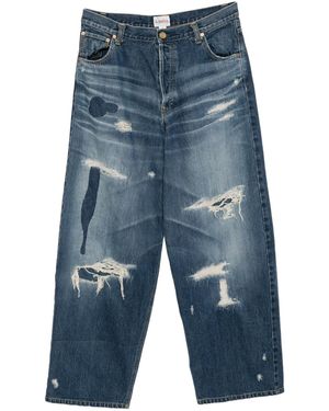 KAMIYA Jeans Con Effetto Vissuto - Blu