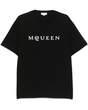 McQueen ロゴ Tシャツ - ブラック
