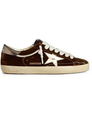 Golden Goose Super Star Velvet Trainers - White