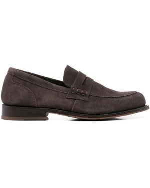 Tricker's Suede Loafers - Brown