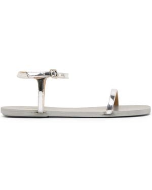 Marsèll Sottile Metallic-Leather Sandals - White
