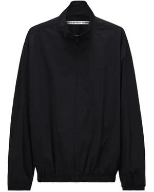 Alexander Wang Chaqueta Con Logo Bordado - Negro