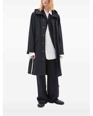 Ann Demeulemeester Obert Hooded Parka - Blue