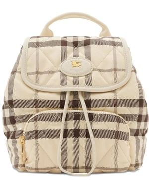 Burberry Mini Horseshoe Rucksack - Natur