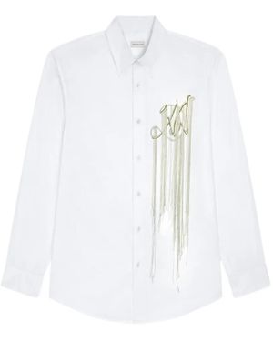 Dries Van Noten Embroidered Cotton Shirt - White