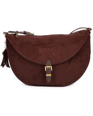 Liu Jo Schultertasche Mit Logo-Prägung - Braun