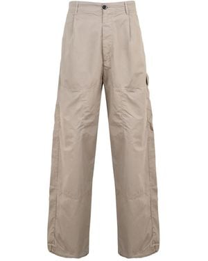 C.P. Company Pantalones rectos con pinzas - Neutro
