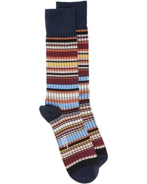 Paul Smith Gestreifte Socken - Blau
