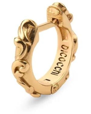 Emanuele Bicocchi Arabesque Hoop Earring - Metallic