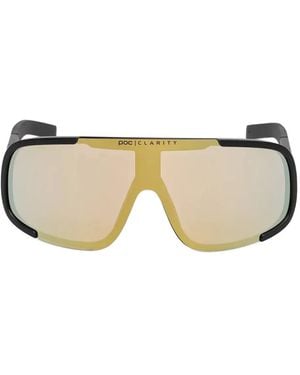 Poc Aspire Mirrored Bike Sunglasses - Natural
