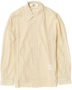 Séfr Ripley Buttoned-Up Long-Sleeve Shirt - Natural