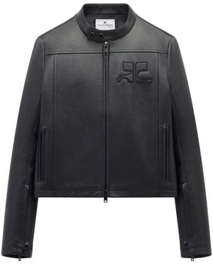 Courreges Iconic Biker Jacket - Black