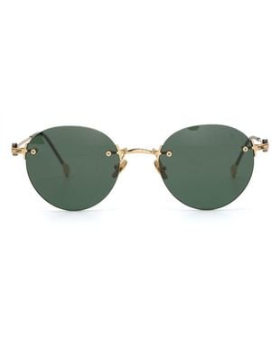 Yohji Yamamoto Round-Frame Sunglasses - Green