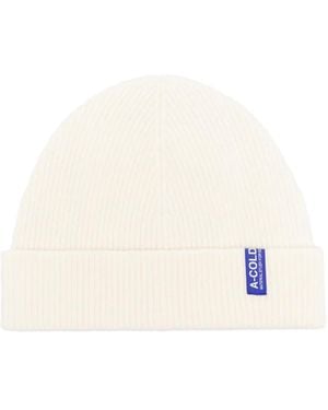 A_COLD_WALL* Wool-Blend Logo Patch Beanie - Natural