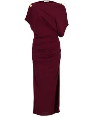 Altuzarra Brina Draped Dress - Red