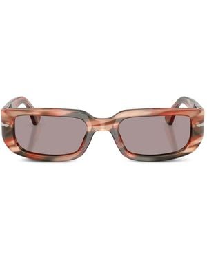 Persol Mel Striped Rectangle Sunglasses - Pink