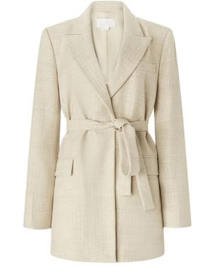 Genny Belted Blazer - Natural