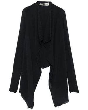 Marc Le Bihan Crinkled Draped Cardigan - Blue