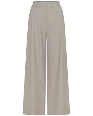 Anna Quan Weber Pleated Pants - Gray