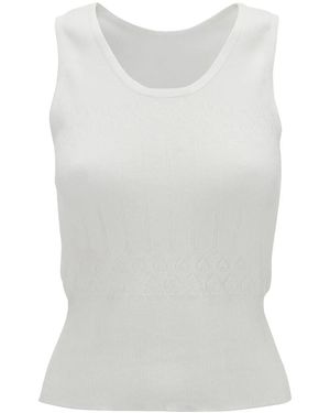 JW Anderson ポインテールニット トップ - ホワイト