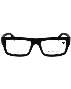 Canada Goose Rectangle-Frame Glasses - Black