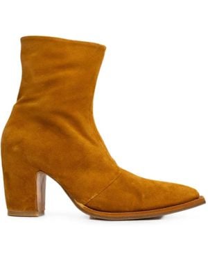 Epice Zari Pointed-Toe Ankle Boots - Brown