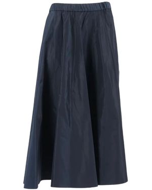 Aspesi Flared Midi Skirt - Blue