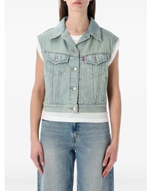 Levi's Shrunken 90's Jeansweste - Blau
