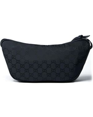 Gucci Large Nexus Gg Motif Cross Body Bag - Blue