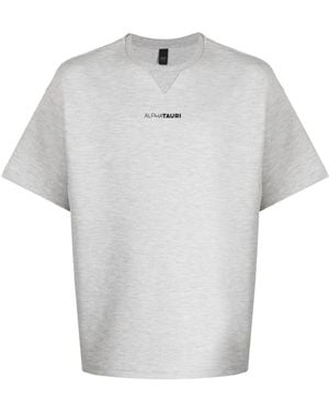 Alpha Tauri Logo-Print Short-Sleeve T-Shirt - White