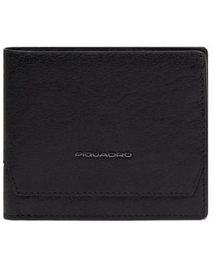 Piquadro Solm Bifold Wallet - Black
