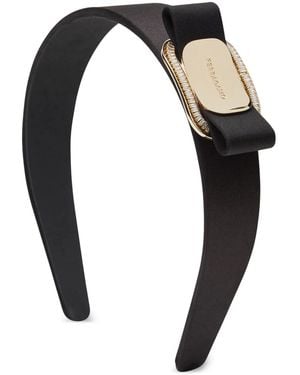 Ferragamo Logo Engraved Headband - Black