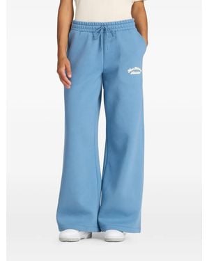 New Balance Logo-Print Trousers - Blue