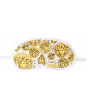 Versace Schlafmaske Mit Medusa Head-Print - Mettallic