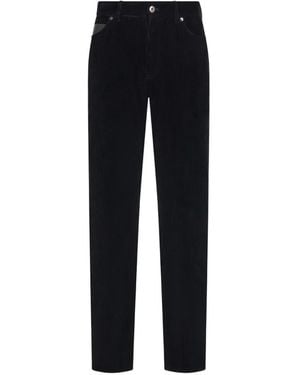 Ferragamo Corduroy Five-Pocket Pants - Blue
