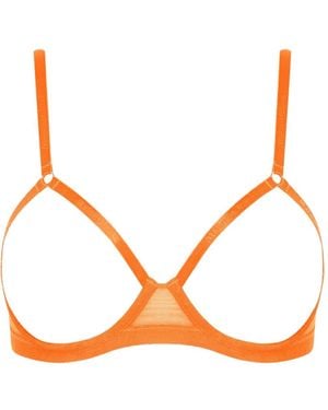 Maison Close Corps À Corps Neon Cut-Out Bra - Pink