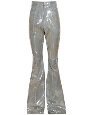 Rick Owens Bolan Bootcut-Jeans Mit Pailletten - Grau