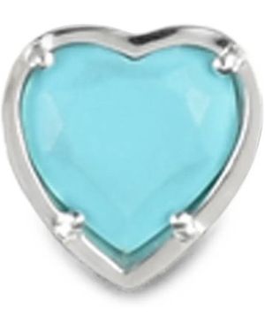 JUN/NAKAYAMA Love Heart-Shape Single Earring - Blue