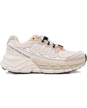 Barracuda Toggle-Fastening Suede Trainers - White