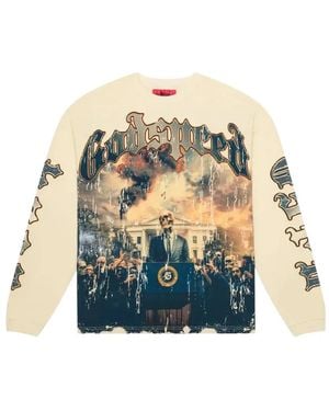 Godspeed Long-Sleeve Graphic Sweatshirt - White