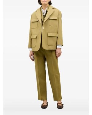 Boglioli Button-Down Blazer - Yellow