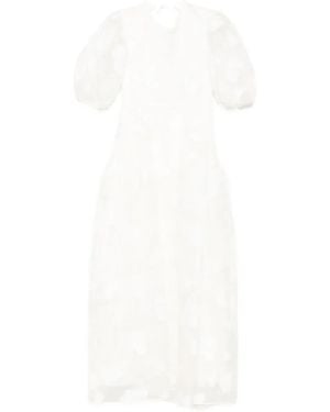 Cecilie Bahnsen Lola Organza Dress - White